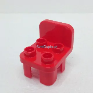 Lego® Duplo® Židle červená kulatá